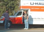 29 Kathryn and Yosi rented a U-Haul to move all the things they bought and were given for their new home